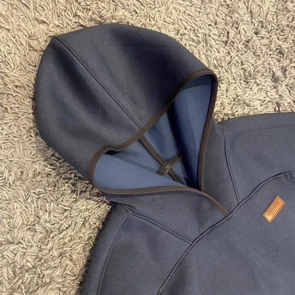 Obermeyer Women’s Lila Fleece Pullover Hooded Pockets Blue Size S EUC - Picture 5 of 12